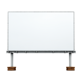 AI generated Billboard isolated on transparent background png