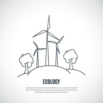 Eco energy icon. vector