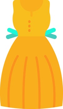 Sundress Flat Light Icon vector