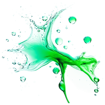 AI Generated Abstract drop water paint strokes and ink drops in aqua watercolor on transparent background. png