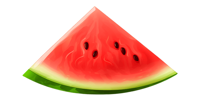 generated ai Fresh watermelon isolated png