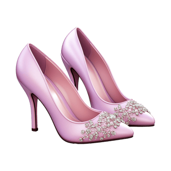 AI generated Women shoes isolated on transparent background png