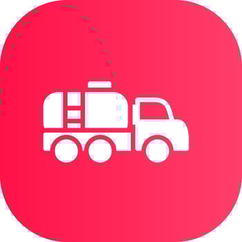 Tanker Truck Creative Icon Design vector