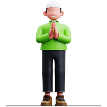 Muslim Greeting Pose png