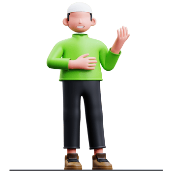 Muslim Explaining Pose png