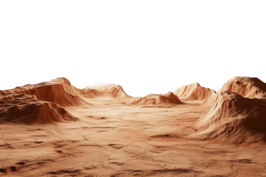 AI generated Martian landscape, Baren desert png