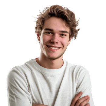 AI generated Portrait of handsome young man png
