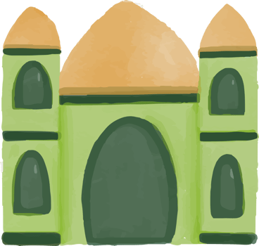 Cute Mosque illustration png