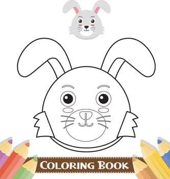 Hand-drawn cute animals colouring book vector