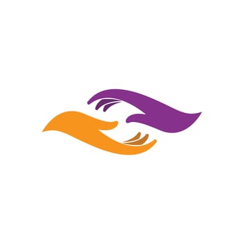 Hand care logo icon vector