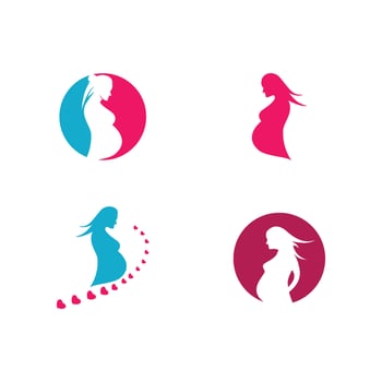 Beauty pregnant women vector