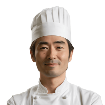 AI generated Japanese Chef on transparent background png