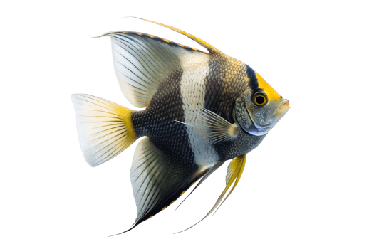 Angel fish on transparent background png