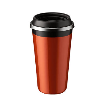 AI generated Travel coffee mug isolated on transparent background png