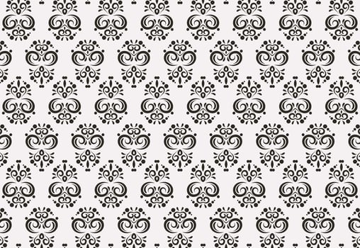 flourishes flat art pattern background vector
