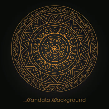 mandala background with a circular design vector
