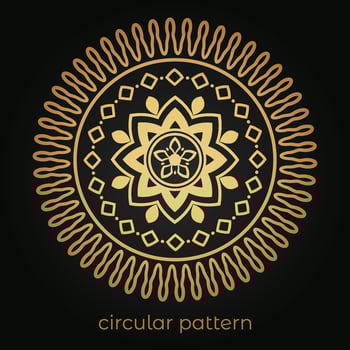 mandala background with a circular design vector