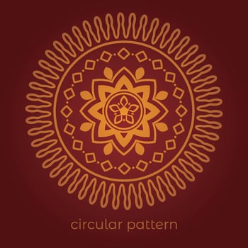 mandala background with a circular design vector
