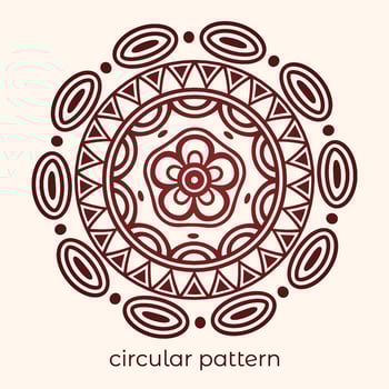 mandala background with a circular design vector