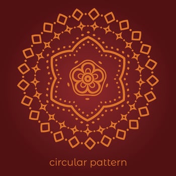 mandala background with a circular design vector