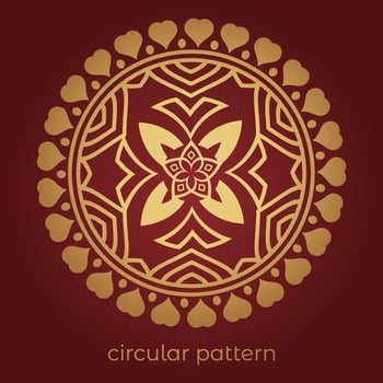 mandala background with a circular design vector
