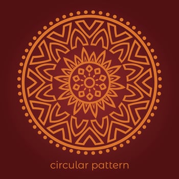 mandala background with a circular design vector