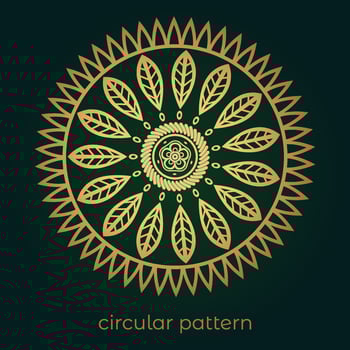 mandala background with a circular design vector