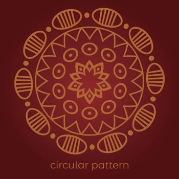 mandala background with a circular design vector
