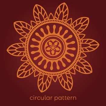 mandala background with a circular design vector