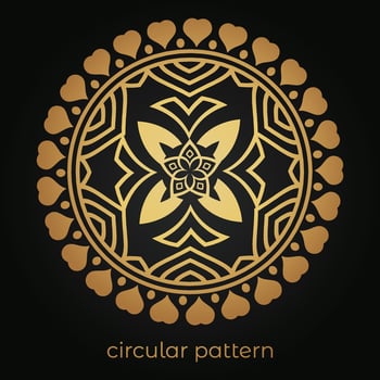 mandala background with a circular design vector
