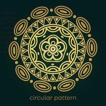 mandala background with a circular design vector