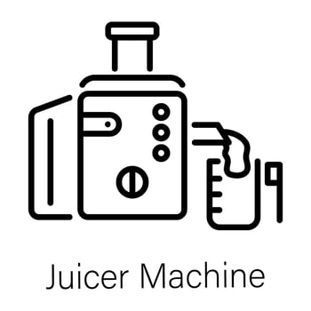Trendy Juicer Machine vector