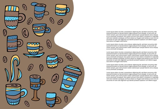 More coffe please lettering. Vector illustration.