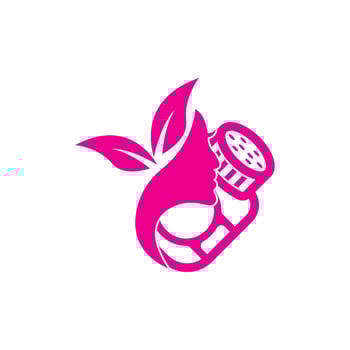 Beauty powder logo icon, vector illustration design