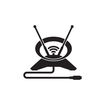 antenna icons, communication icons, satellite dishes vector