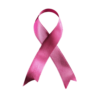 AI generated Pink ribbon for breast cancer awareness png