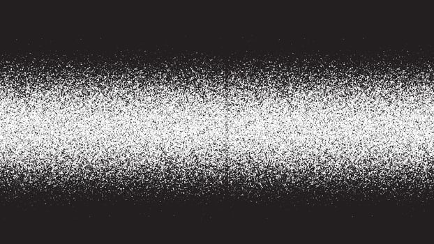 Black and white random pixels pattern shuffled pixels texture background vector