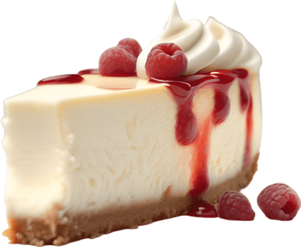 AI generated Cheesecake, Close-up of delicious-looking Cheesecake. png