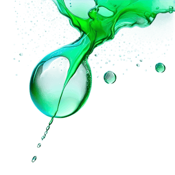 AI Generated Abstract drop water paint strokes and ink drops in aqua watercolor on transparent background. png