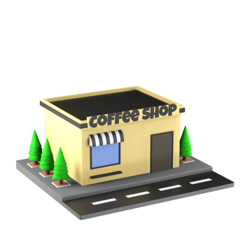 3D illustration of a building and architecture concept. Object on a transparent background png