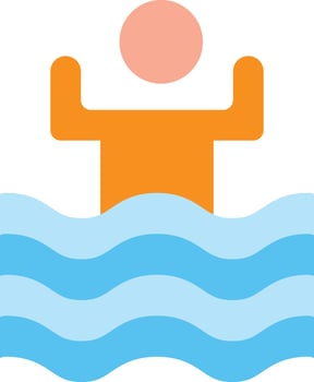 Drown Vector Flat Icon