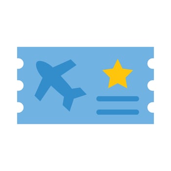 Airline Ticket Vector Flat Icon