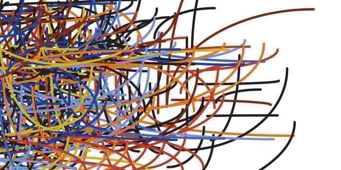 Color line curve vector for background design.