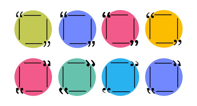 Set for notes. Vector graphics in cartoon style