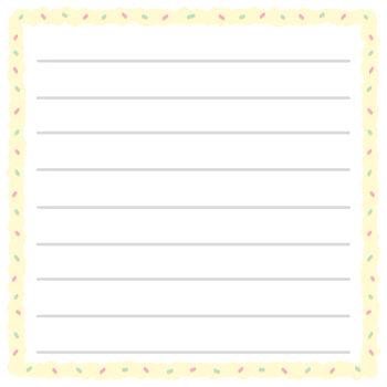 Memo sticky note notepad notebook paper office line planner diary journal sheet page book list business school office sprinkle cream cake png