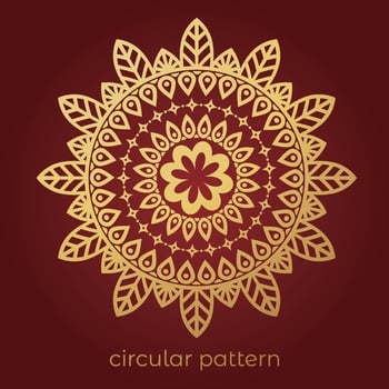 luxury mandala pattern background, circular pattern vector design