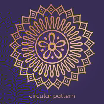 luxury mandala pattern background, circular pattern vector design