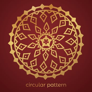 luxury mandala pattern background, circular pattern vector design