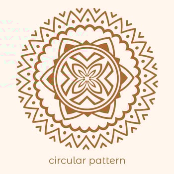 luxury mandala pattern background, circular pattern vector design