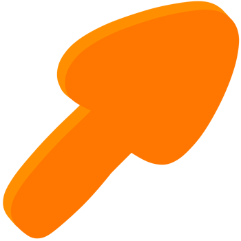 Orange yellow arrow element png